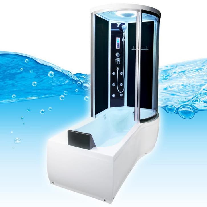 Douche- Bad Combinatie Pollino 170X98X220 (Badkamer), Huis en Inrichting, Badkamer | Complete badkamers, Nieuw, Ophalen of Verzenden