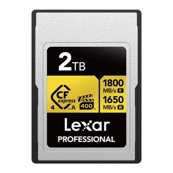 Lexar CFexpress Pro Type A Gold 4.0 Series 2TB, Ophalen of Verzenden, Nieuw, Overige typen, Overige merken