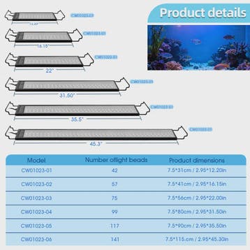 Intelligente LED Aquarium Verlichting met APP Control - Wate, Verzenden, Nieuw