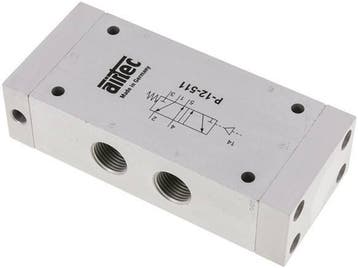 5/2 G1/2 Luchtgestuurd Ventiel 0-10bar/0-140psi Airtec, Verzenden, Nieuw