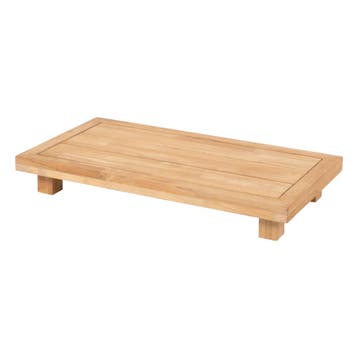 4 Seasons Outdoor Paradiso zijtafel / platform teak 103 x 50, Tuin en Terras, Nieuw