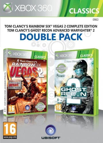 Rainbow Six Vegas 2 + Ghost Recon Advanced Warfighter 2 (..., Verzenden, Gebruikt, Vanaf 12 jaar