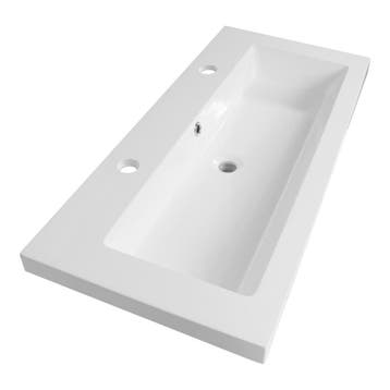 Brauer Solar Medium Wastafel - 100 cm - met 1 Spoelbak en 2, Ophalen of Verzenden, Nieuw