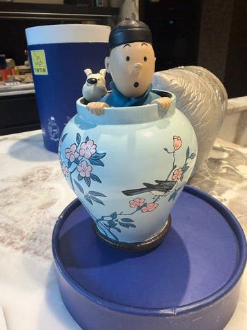 Tintin - Statuette Moulinsart 46951 - Tintin potiche - Le, Nieuw