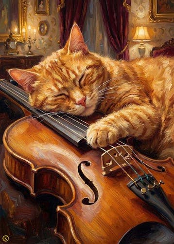 Kleury.art - [XL Canvas] Interlude on the Violin” by