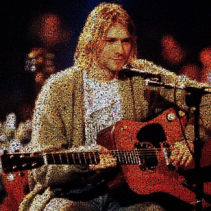David Law - Crypto Kurt Cobain VI - Unplugged - Format XL, Antiek en Kunst, Kunst | Designobjecten