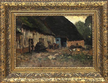 Willem Hendrik van der Nat (1865-1929),Een boerenhoeve