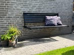 Gevelbankje opklapbaar, muurbankje zwart staal inklapbaar!, Tuin en Terras, Verzenden, Nieuw, Metaal