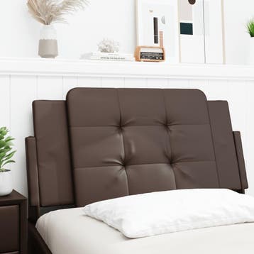 vidaXL Hoofdbordkussen Zadar 100 cm kunstleer bruin, Verzenden, Nieuw, Bruin, Overige materialen