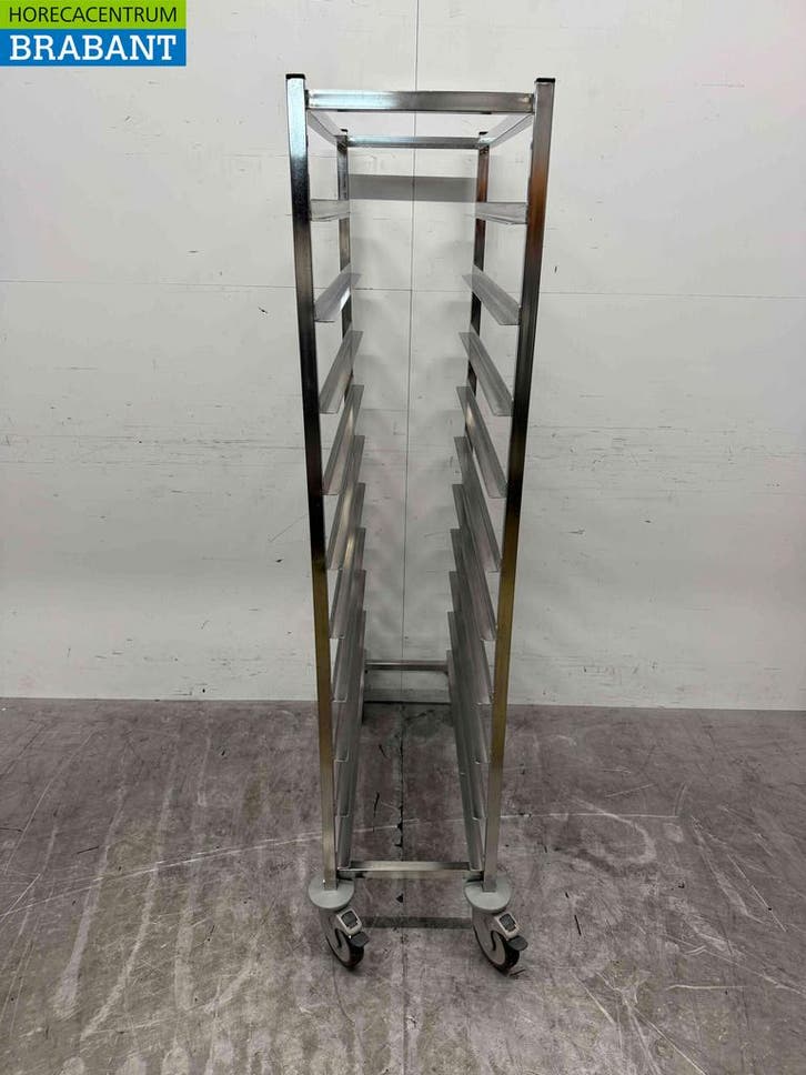 RVS Regaalwagen 12 x 1/1 gastronorm/GN Horeca, Zakelijke goederen, Horeca | Keukenapparatuur, Gebruikt, Ophalen of Verzenden