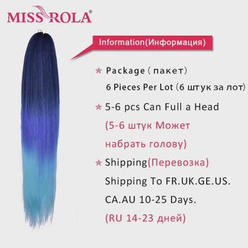 Miss Rola Jumbo Braiding Hair - Pre-stretched Kanekalon voor, Verzenden, Nieuw