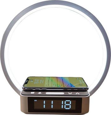 4 in 1 Wake up light - Digitale wekker - Draadloze oplader -, Verzenden, Nieuw
