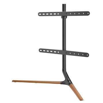 TV standaard Ystad 76,5x97x35 cm zwart en houtkleurig tot 70, Verzenden, Nieuw