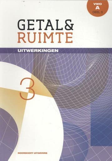 Getal en ruimte 11e ed wiskunde a vwo uitwerki 9789001842451, Zo goed als nieuw