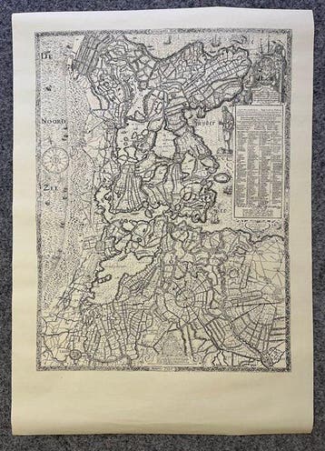 After Joost Jansz. Bilhamer - Historical Facsimile Map of