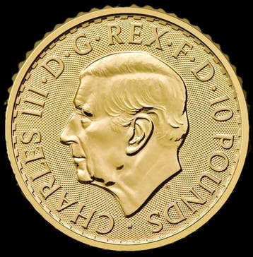 Verenigd Koninkrijk. 10 Pounds 2026, Britannia, 1/10 oz