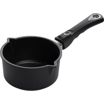 AMT Gastroguss Melk en sauspan Ø 16 cm 0,9 liter met twee.., Ophalen of Verzenden, Nieuw, Aluminium, Overige typen