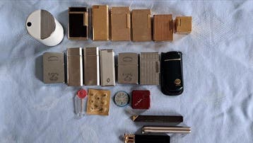S.T. Dupont - Aansteker - Plastic, Goud-plated,zilverkleurig