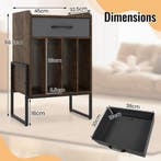 LIVSK Platenkast - Opvouwbare Stoffen Lade - Stabiele Metale, Huis en Inrichting, Kasten | Vitrinekasten, Verzenden, Nieuw