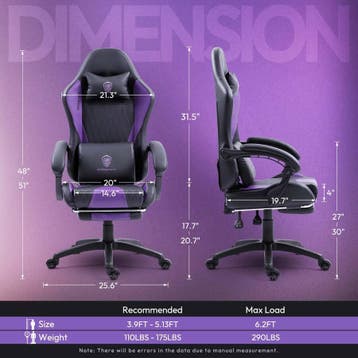 Ergonomische Bureaustoel -  Office Chair - Gamestoel - Volwa, Verzenden, Zo goed als nieuw