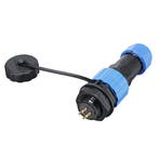 Male + socket - Waterdichte kabelverbinder - 4 aderig, Ophalen of Verzenden, Nieuw