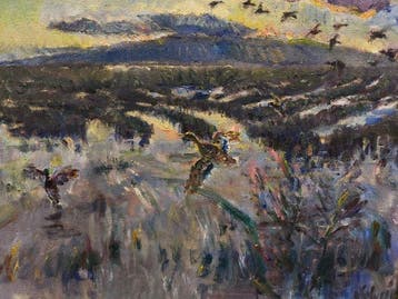 Escuela Impresionista Europea (XX) - El volar de los pajaros