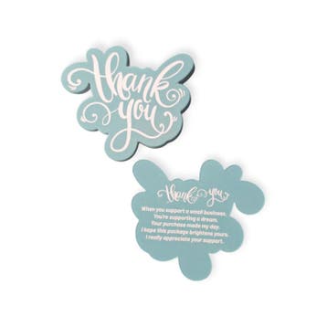 10x Thank You kaart - small business - bedankje - bestell..., Ophalen of Verzenden, Nieuw