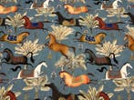 500 x 140 cm – Oeko-Tex katoen met exotische paarden en