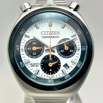 Citizen - Tsuno Chrono – Bullhead Chronograph – Panda Dial –, Nieuw
