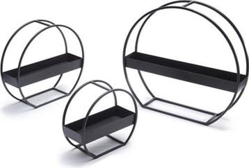 Metalen frame Rond met plateau voor steekschuim 25x11x23 cm, Ophalen of Verzenden, Nieuw