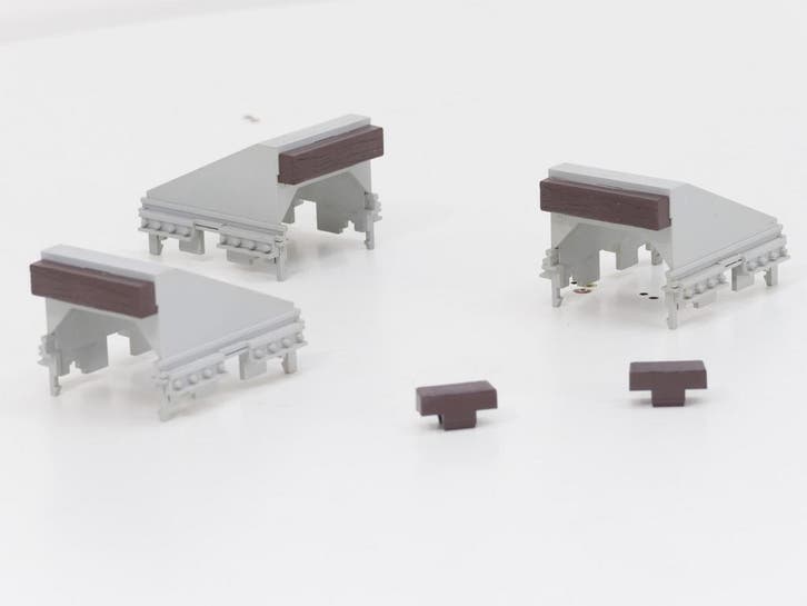 LGB 10315 Set 3x RhB-Prellbock (Baan en Rails, grootspoor), Hobby en Vrije tijd, Modeltreinen | Overige schalen, Rails, Gebruikt