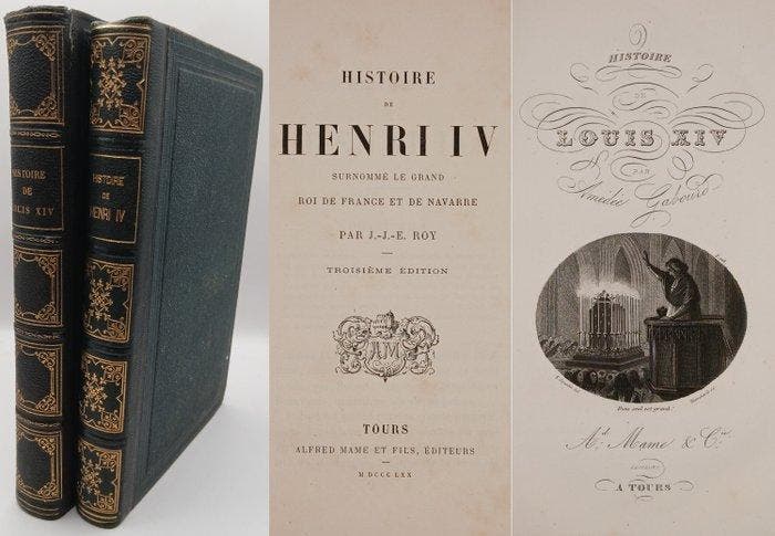 J.-J.-E. Roy / Amédée Gaboury - Histoire de Henri IV /, Antiek en Kunst, Antiek | Boeken en Bijbels