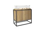 Cosi GIMEG Cosiloft divider zwart frame/teak - Vuurtafel, Nieuw