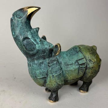 Dariusz Zielinski - Rhino - bronze)