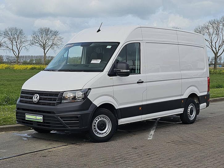 Volkswagen Crafter 35, Auto's, Bestelauto's, Lease, Zwart, Automaat, Financial lease, Wit, Gebruikt, Volkswagen, Leder, Diesel