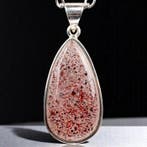 Zeldzaam kwarts met rode lepidocrocietinclusie - 925, Verzamelen, Mineralen en Fossielen