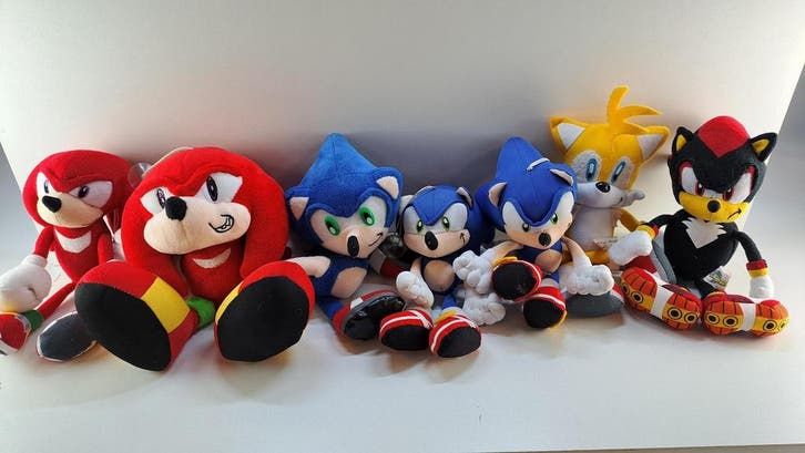 Sonic the Hedgehog vintage plush set Morgen in huis!, Verzamelen, Poppetjes en Figuurtjes, Zo goed als nieuw, Ophalen of Verzenden