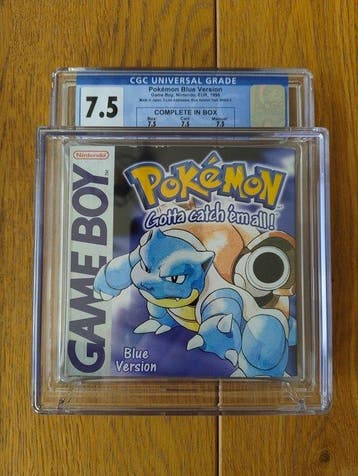 Nintendo - Gameboy - Pokémon Blue Version Pal – CGC 7.5, Nieuw