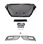 RS4 Look Front Grill Black Edition + Mistlamp Roosters voor, Ophalen of Verzenden