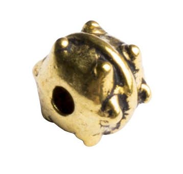 10 x metalen  kraal  goudkleur 5 x 6mm gat: 1,3mm (Kralen), Ophalen of Verzenden, Nieuw, Kraal