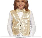 Gilet Pailletten Kind Goud, Kleding | Dames, Ophalen of Verzenden, Nieuw
