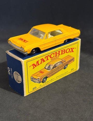 Matchbox, lesney 1:64 - Modelauto - Chevrolet Impala Taxi n, Hobby en Vrije tijd, Nieuw