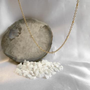 Gouden anker schakelketting met diamanten; 0,15 ct., Sieraden, Tassen en Uiterlijk, Kettingen, Gebruikt, Ophalen of Verzenden