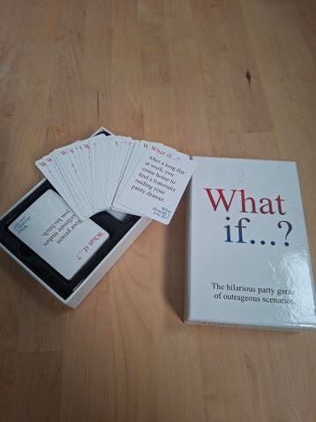 What if...? kaartspel party game volwassenen nette staat, Hobby en Vrije tijd, Gezelschapsspellen | Kaartspellen, Drie of vier spelers