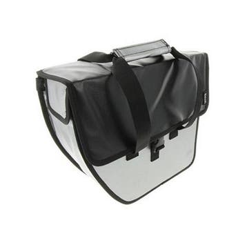 Beck Enkele Shopper Fietstas Chopper Zilver Zwarte Flap, Fietsen en Brommers, Verzenden, Nieuw