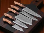 Keukenmes - Kitchen knife set - Staal, Hout - Spanje, Antiek en Kunst
