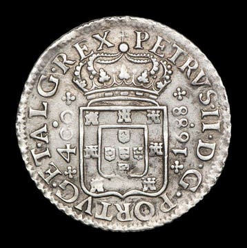 Portugal. D. Pedro II (1683-1706). Cruzado (400 Reis) 1688 -