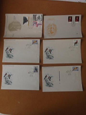 India - Uitgebreide collectie onbeschreven FDCs en, Gestempeld