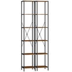 TRUUSK Boekenkast Set - 6-laags - Stalen Frame - Voor Woonka, Huis en Inrichting, Verzenden, Nieuw