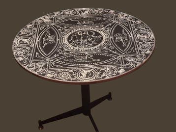 Salontafel - neoclassicisme - Hout, Metaal - Tafeltje in, Antiek en Kunst, Curiosa en Brocante